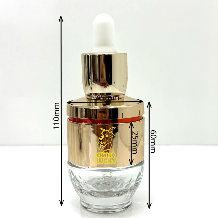 Kích Thước Chai Serum 30ml Thuỷ Tinh Cao Cấp