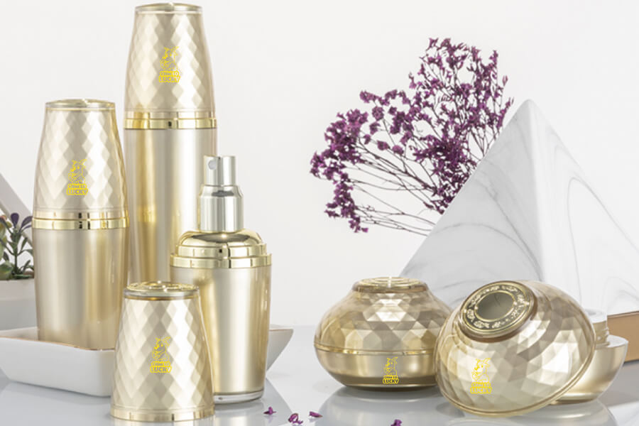 Set Đựng Mỹ Phẩm Cao Cấp Màu Vàng