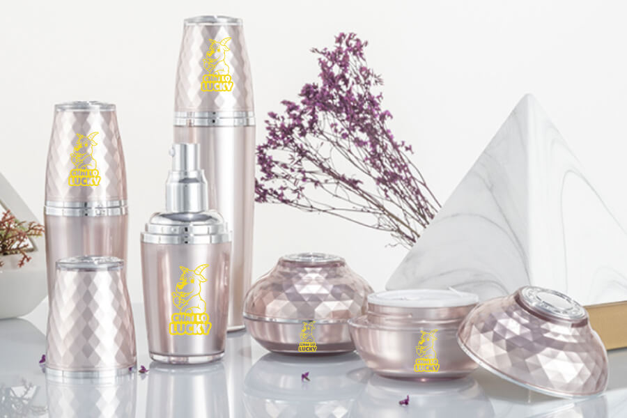 Set Đựng Mỹ Phẩm Cao Cấp Màu Vàng Hồng