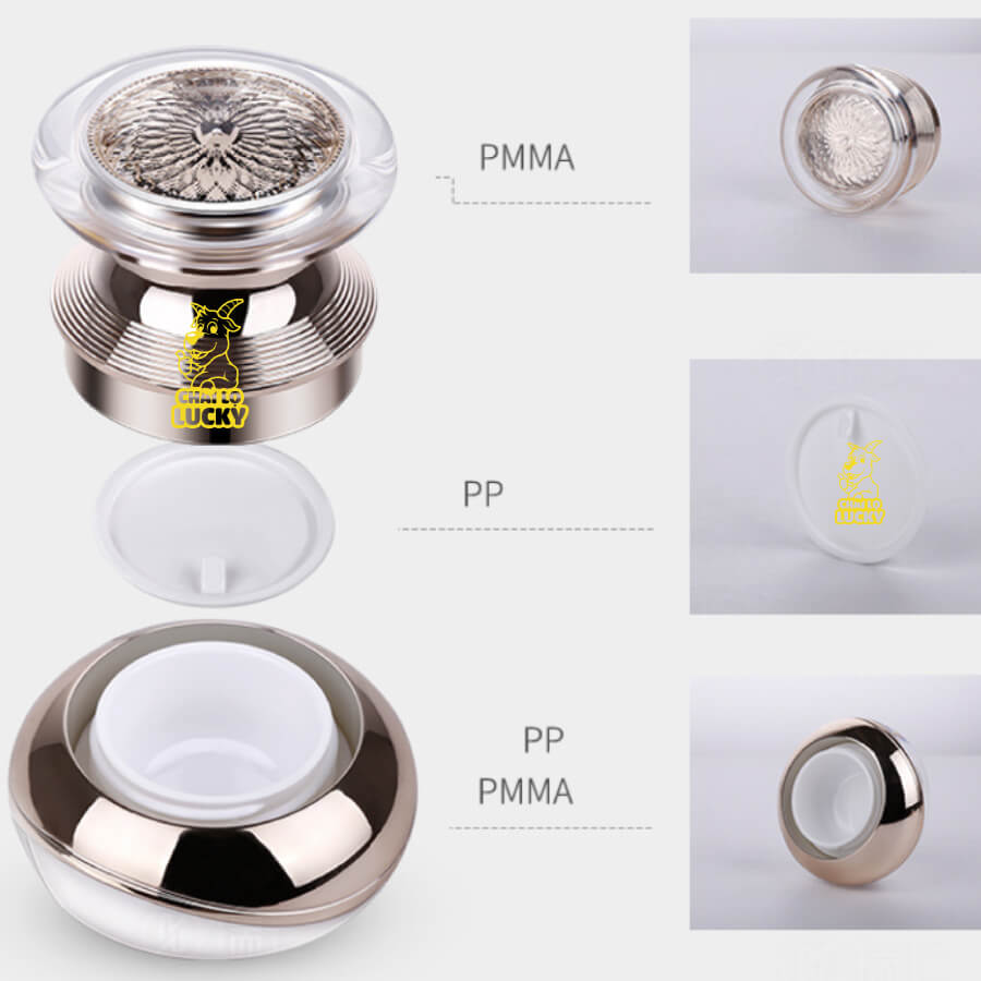 Chất Liệu Set Mỹ Phẩm Màu Vàng Cao Cấp