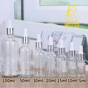 Chai Thuỷ Tinh Trắng Tròn Đựng Serum 5ml đến 100ml