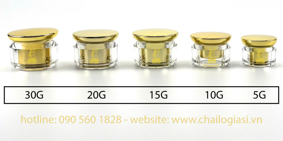 dung tích hũ đựng kem 10g