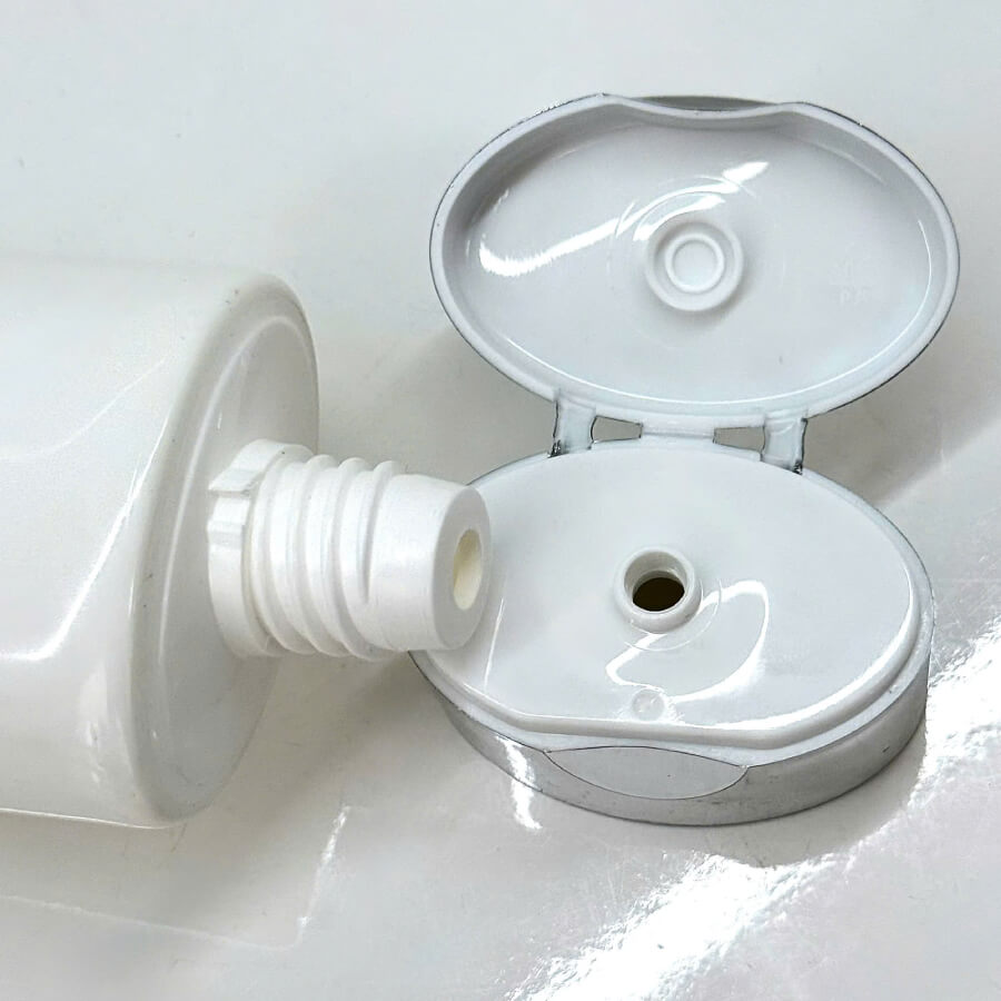 nắp của Tuýp Nhựa Trắng Nắp Bật Xi Bạc 100ml