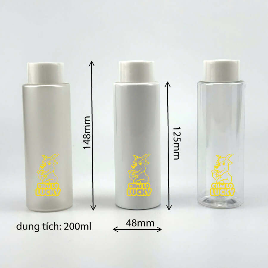 kích thước chai nhựa pet đựng toner 200ml