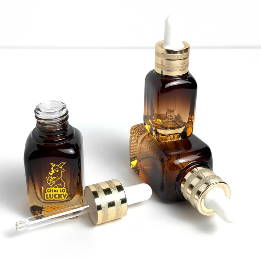 Mô Tả Chai Đựng Serum Màu Nâu 20ml