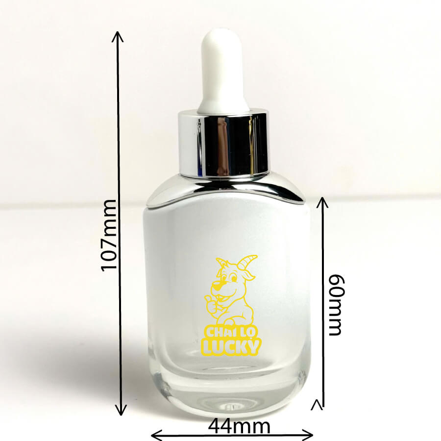 Kích Thước Chai Đựng Serum Thuỷ Tinh Trắng Mờ 30ml