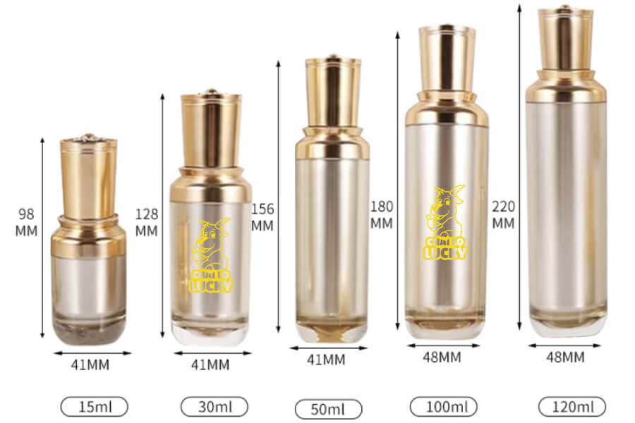 dung tích Chai Nhựa Acrylic 100ml Đựng Toner