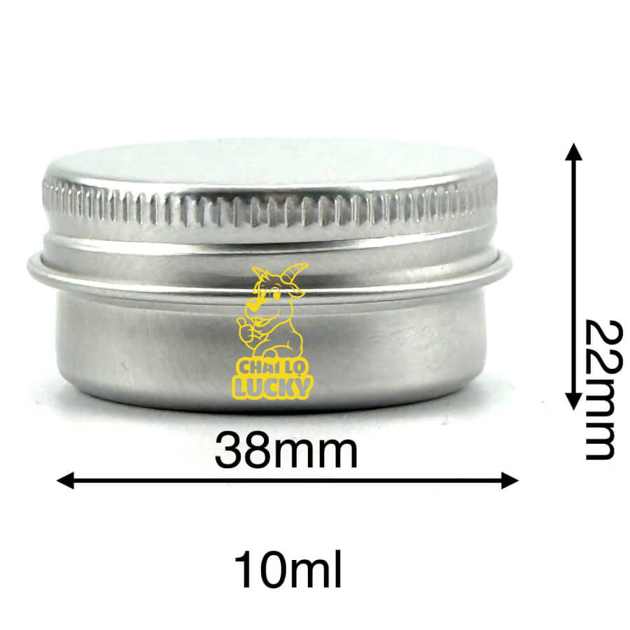 kích thước hũ nhôm 10ml