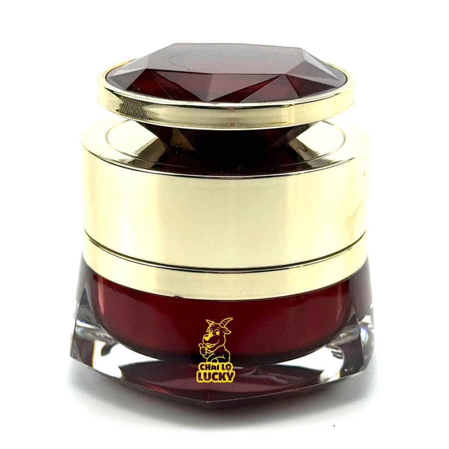 hũ nhựa acrylic chiết kem 30g màu đỏ