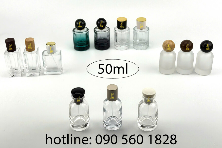 vỏ chai lọ chiết nước hoa đẹp 50ml
