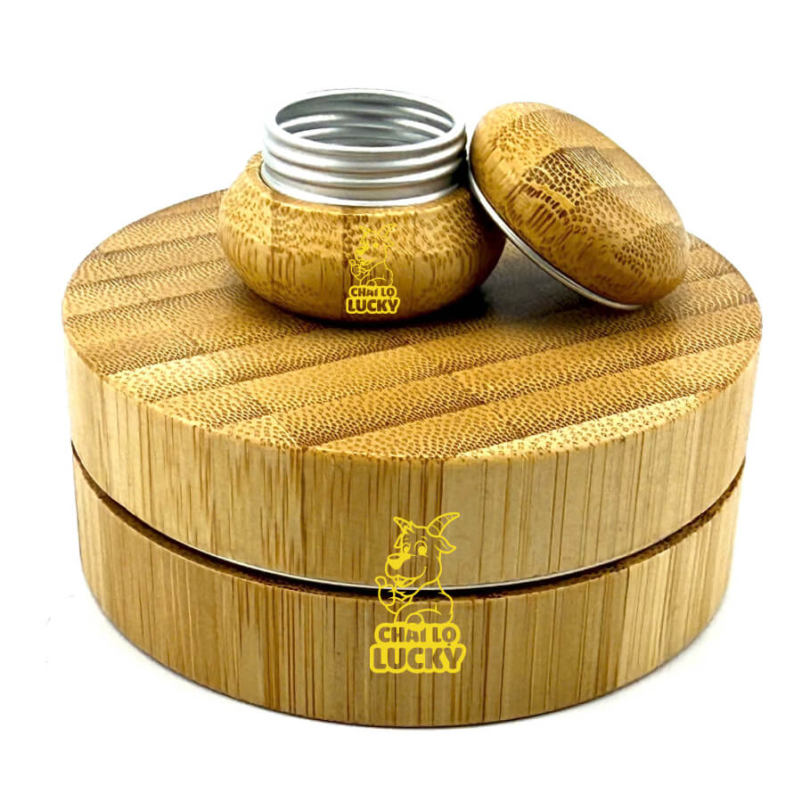 vỏ hũ đựng son bằng tre 5ml