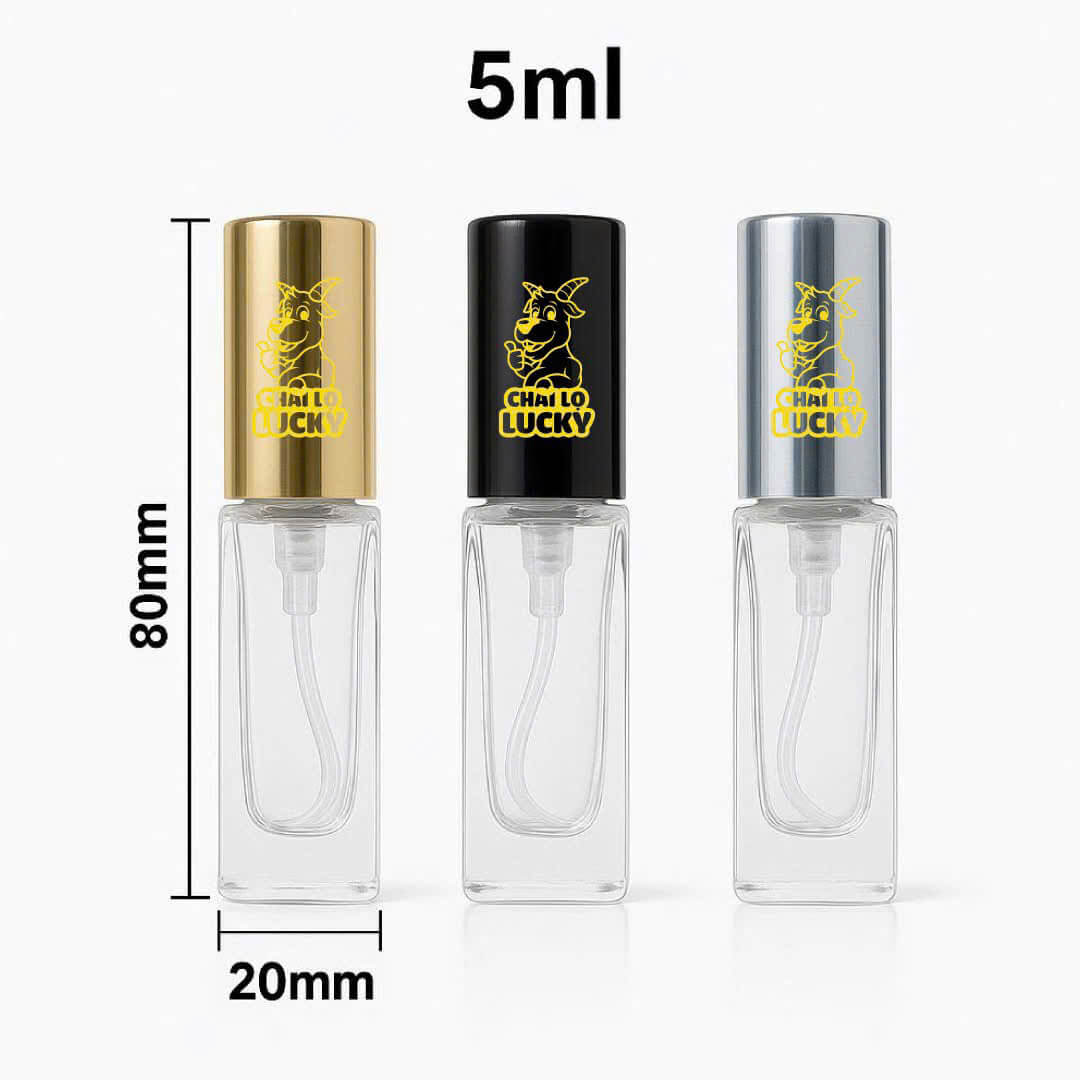 kích thước chai chiết nước hoa 5ml thuỷ tinh