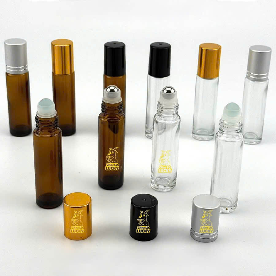 Chai Bi Lăn Thuỷ Tinh Trong Nắp Bạc 10ml