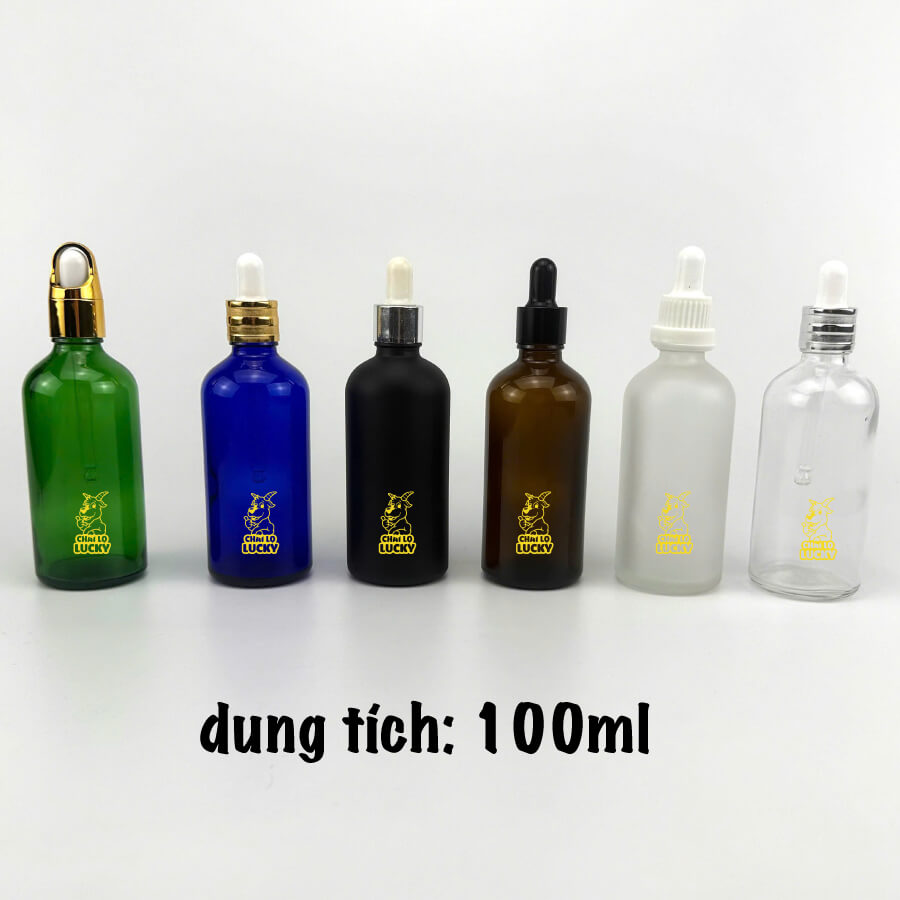 chai thuỷ tinh 100ml đựng tinh dầu