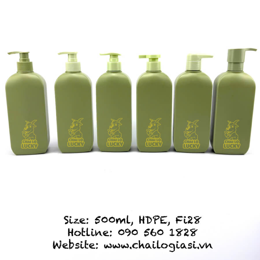 chai đựng sữa tắm 500ml mẫu đẹp